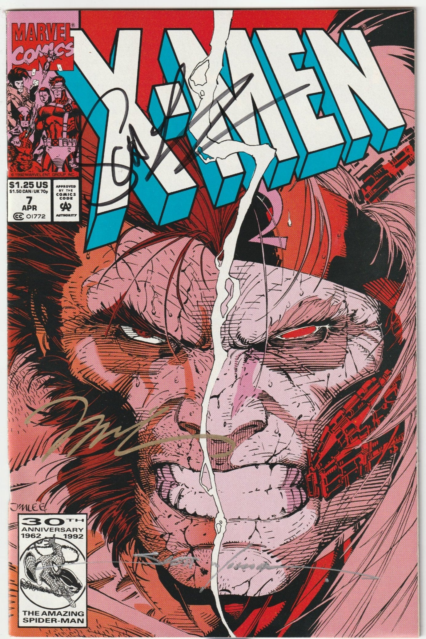 X-Men (1991) #7 (3x signed)
