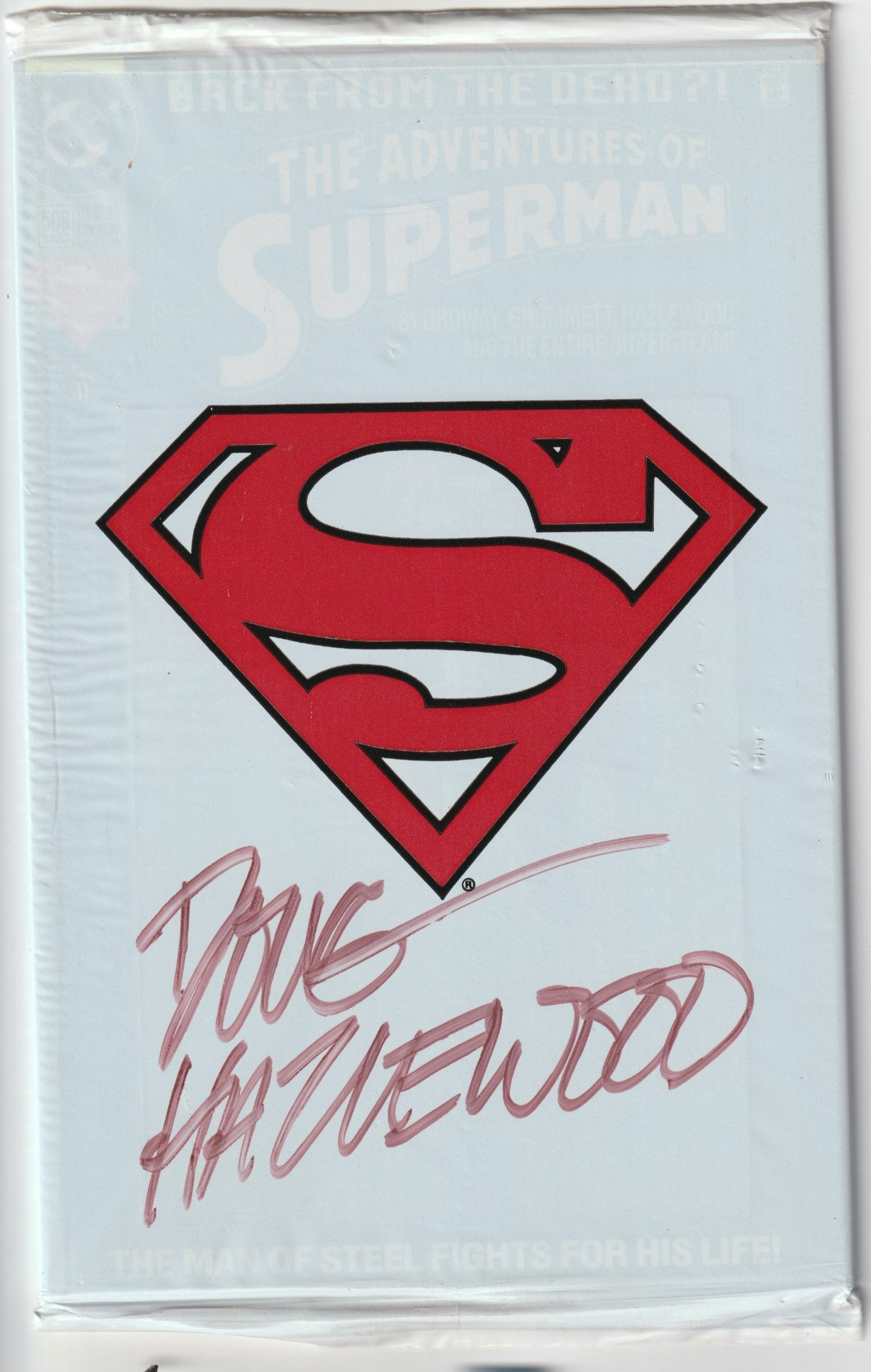 Adv. of Superman #500 Collectors Set (Signed and Sealed Polybag)