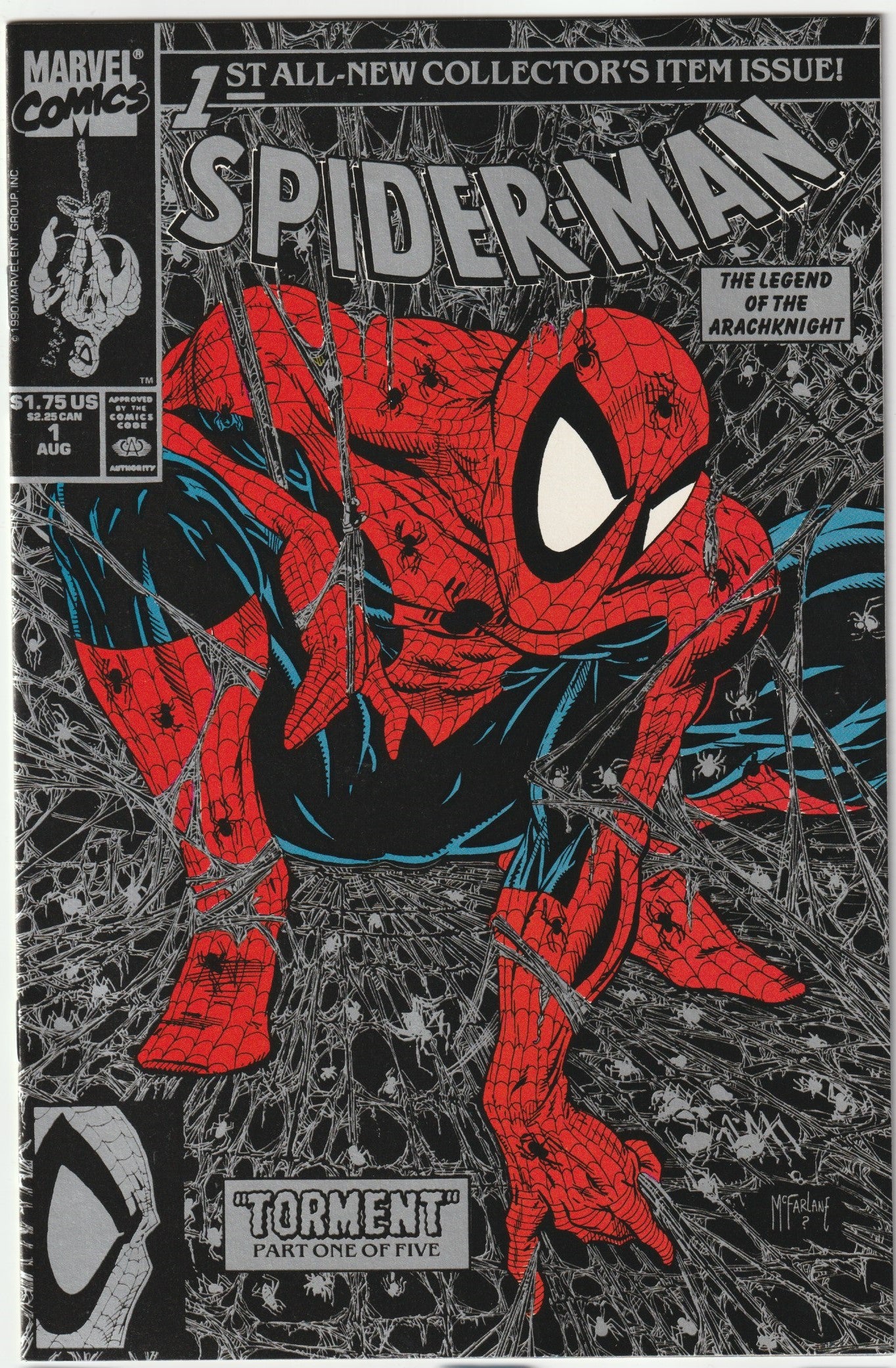 Spider-Man (1990) #1- Silver Edition (Copy B)