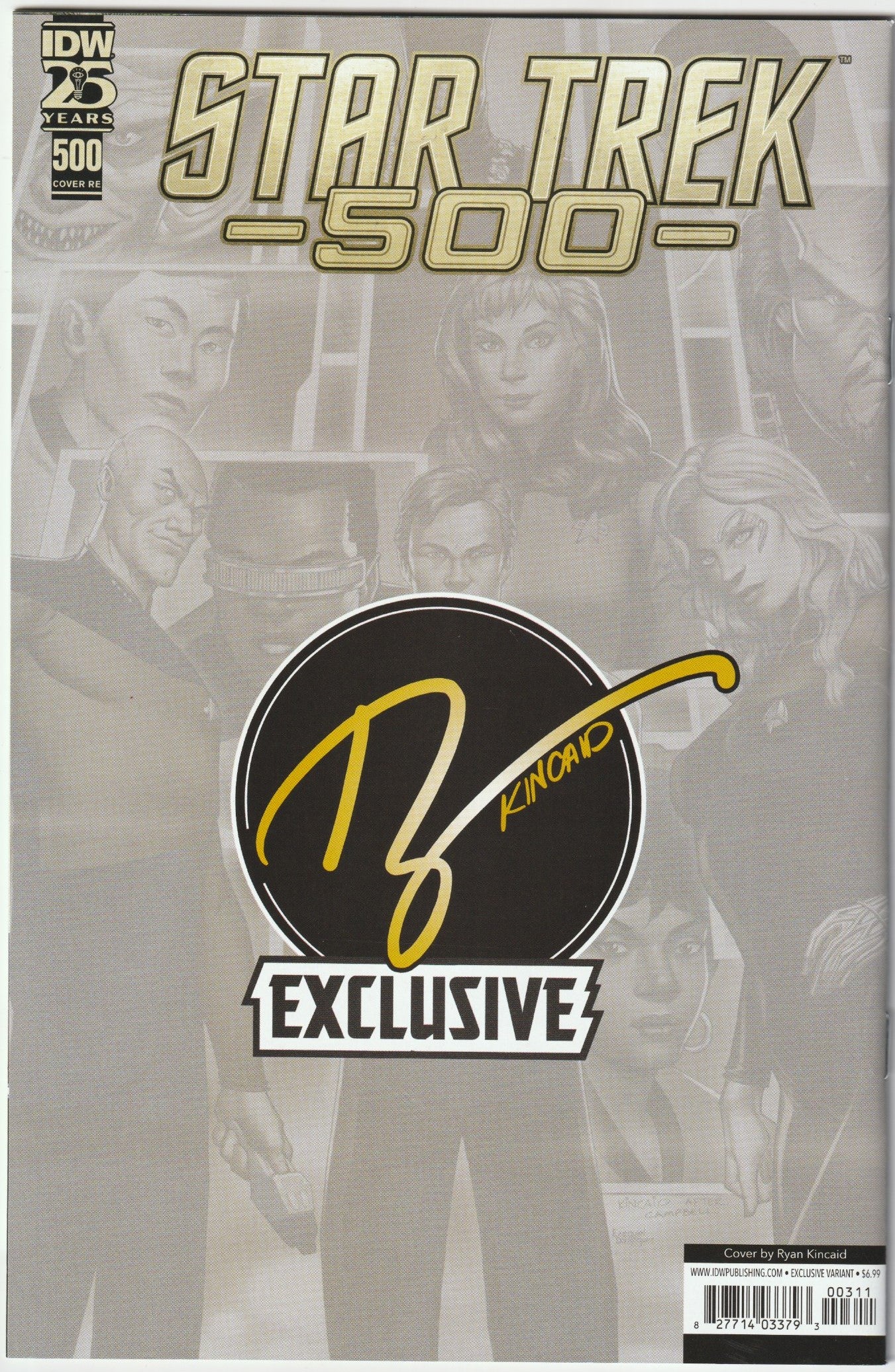 Star Trek #500 (2024, IDW Comics, Ryan Kincaid Cover, Signed with COA)