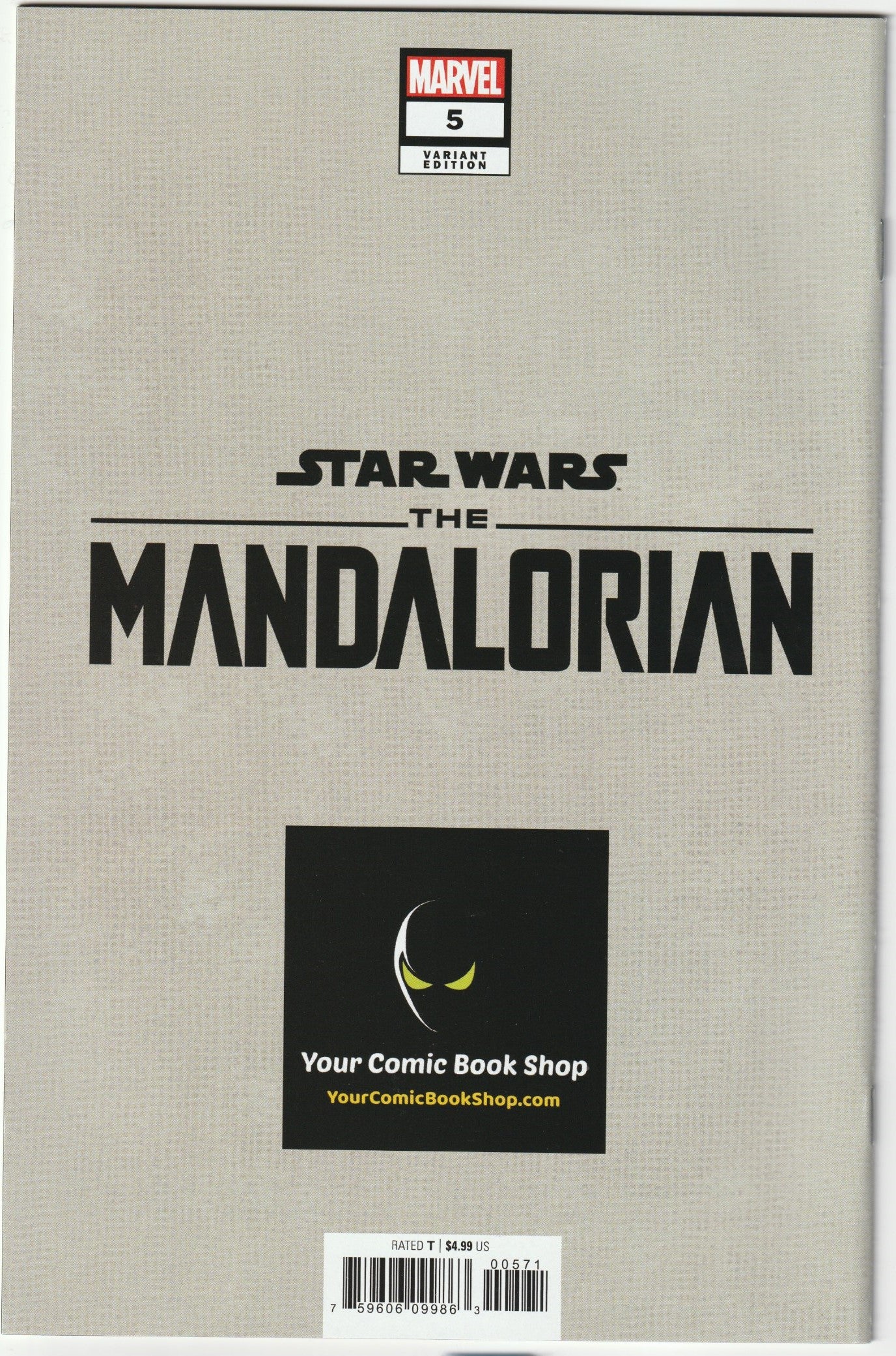 Star Wars: The Mandalorian #5 Duursema Variant Barnes Signed Limited to 750 - w/COA