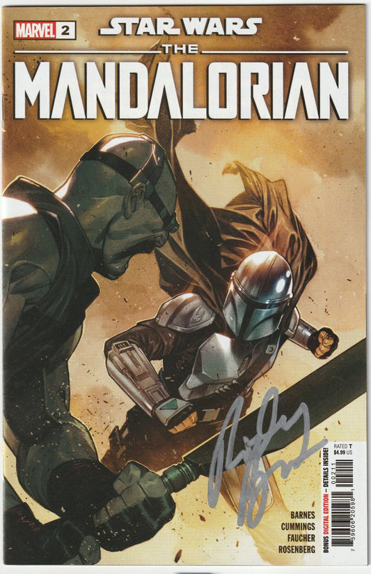 Star Wars: The Mandalorian #2 Signed by Rodney Barnes w/COA
