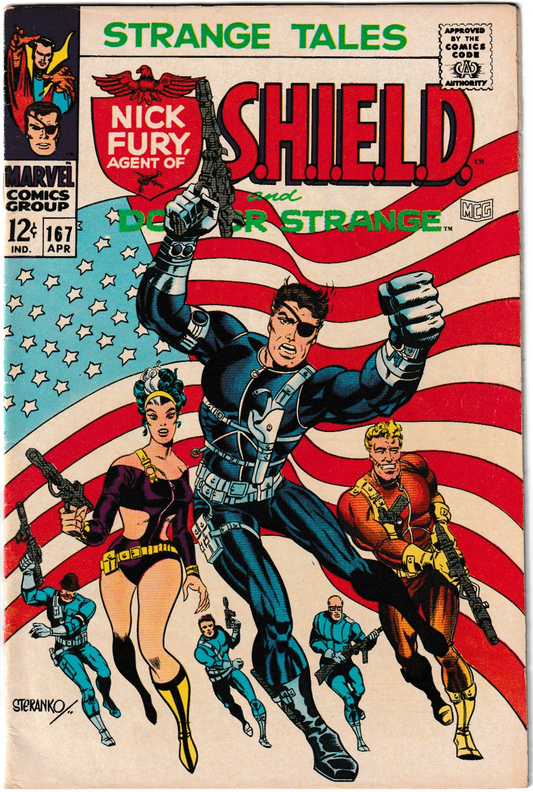 Strange Tales Vol. 1 #167 (Marvel Comics, 1968) – Jim Steranko Cover (FN)