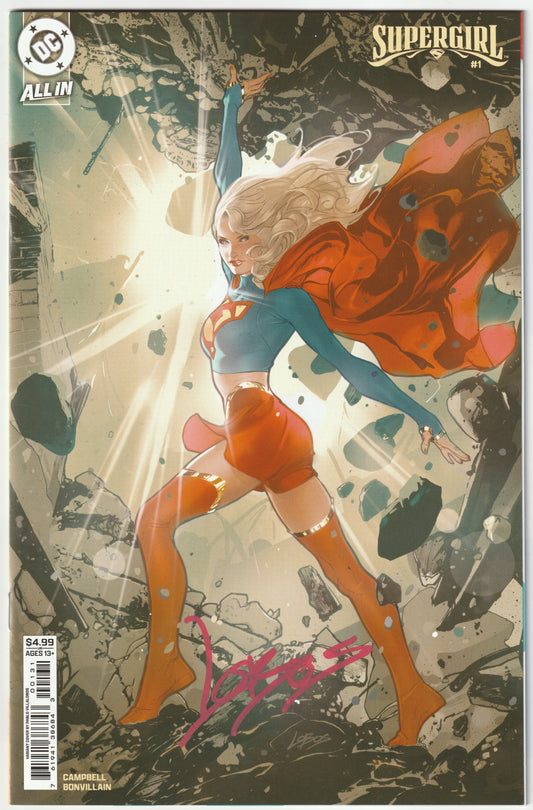 Supergirl Vol. 8 #1 Signed by Lobos (Pablo Villalobos Card Stock Variant, 2025 with COA)