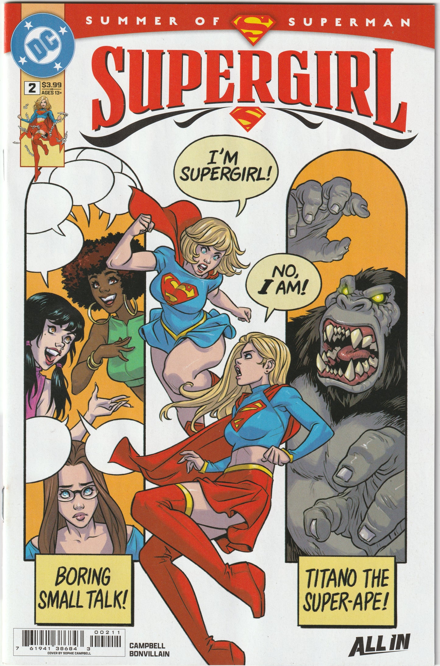 Supergirl Vol. 8 #2 (Sophie Campbell Cover, 2025) (NM/NM+)
