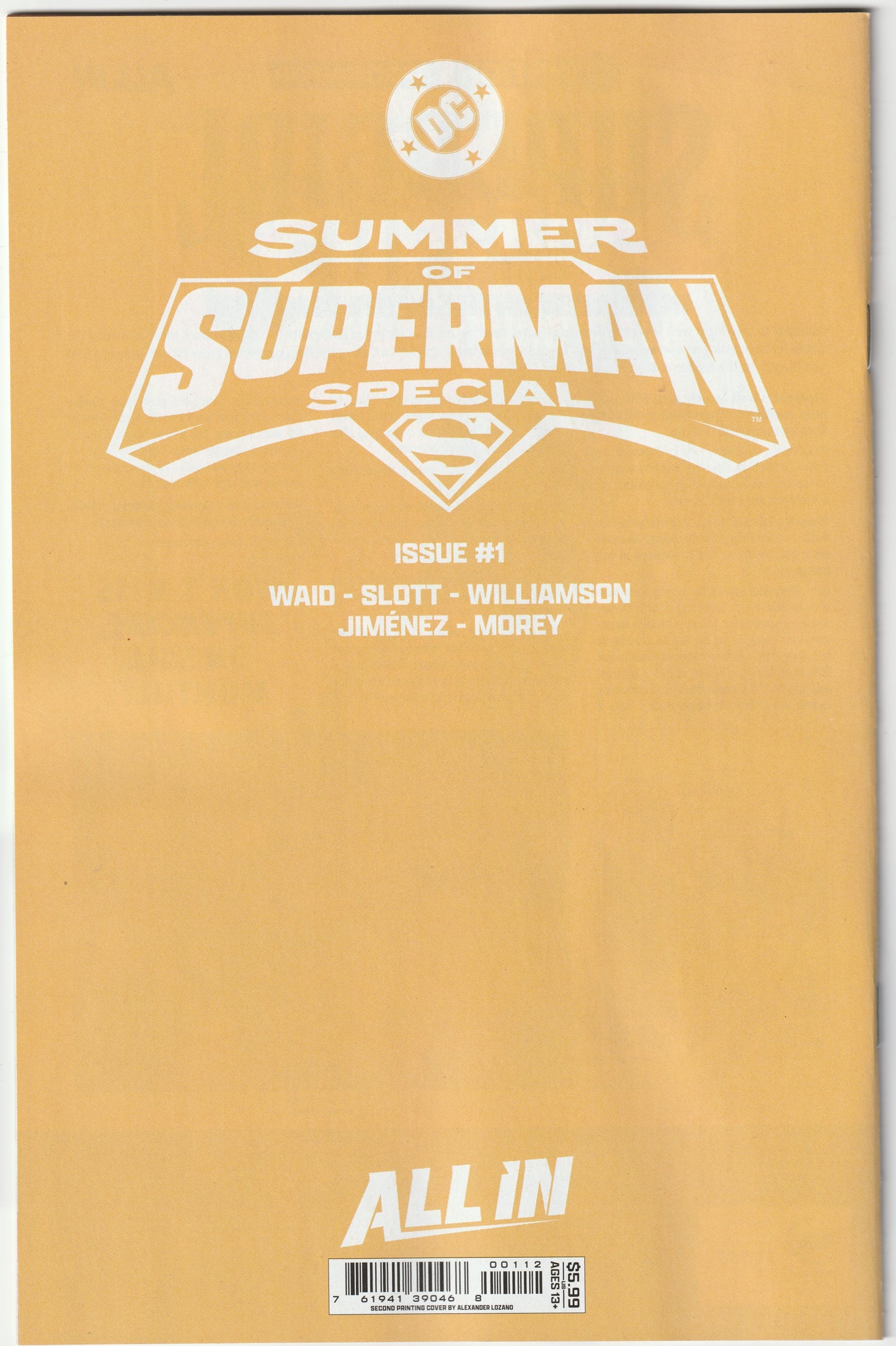 Supergirl Vol. 8 #1 (Second Print, Alexander Lozano Variant, 2025) (NM/NM-)