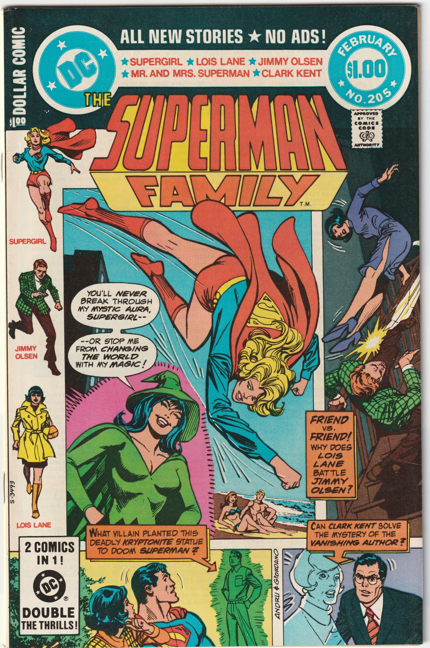 Superman Family Vol. 1 #205 (1980) – Key Supergirl and Krypto Stories (FN-)