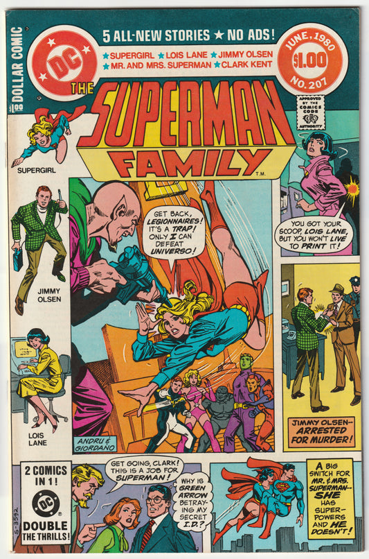 Superman Family Vol. 1 #207 (1981) – Key Supergirl and Krypto Stories (FN)