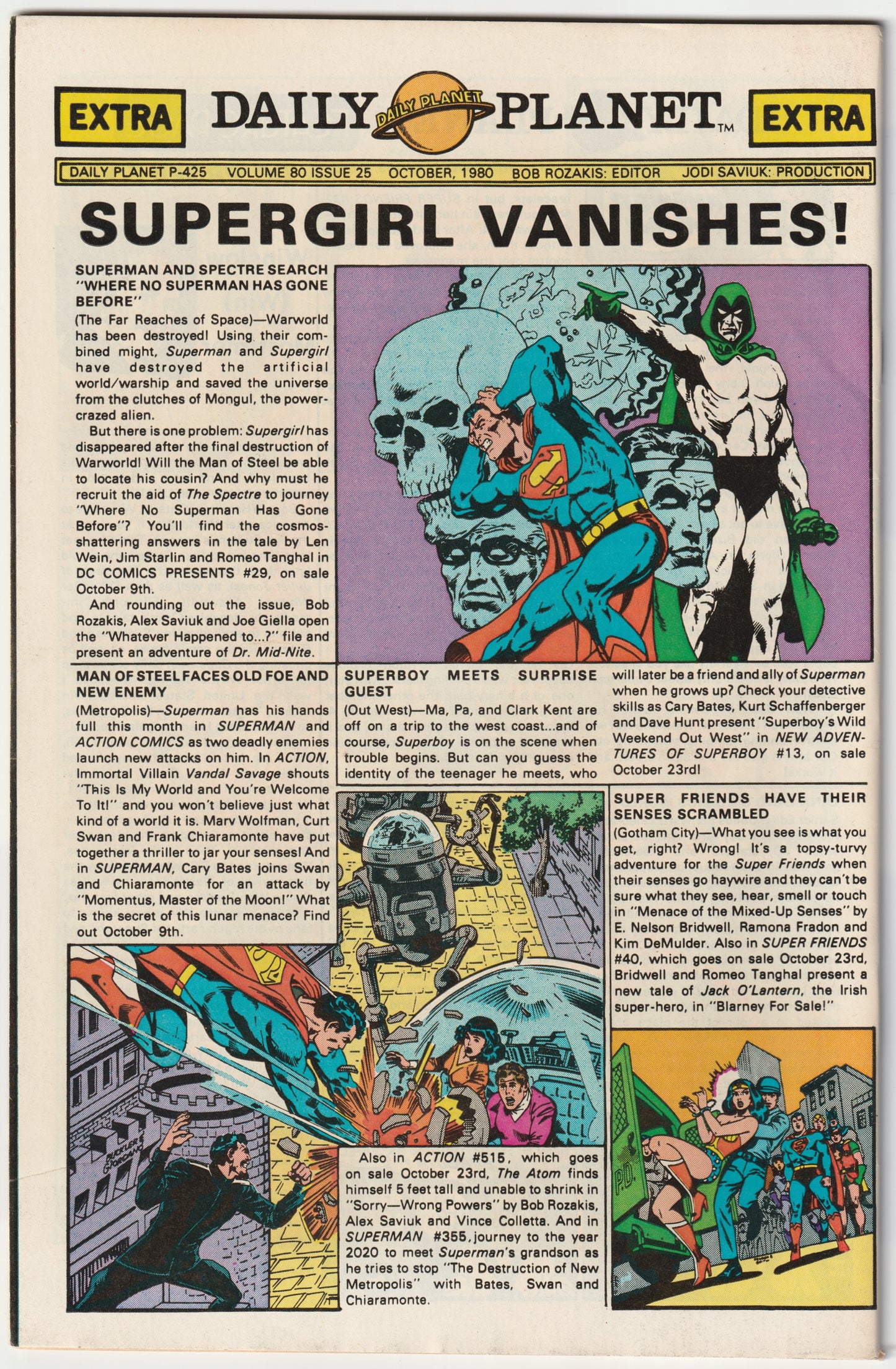 Superman Family Vol. 1 #205 (1980) – Key Supergirl and Krypto Stories (FN-)