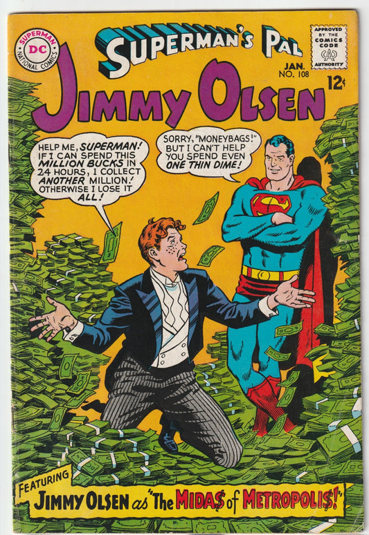 Superman's Pal Jimmy Olsen (1954) #108-Mid Grade