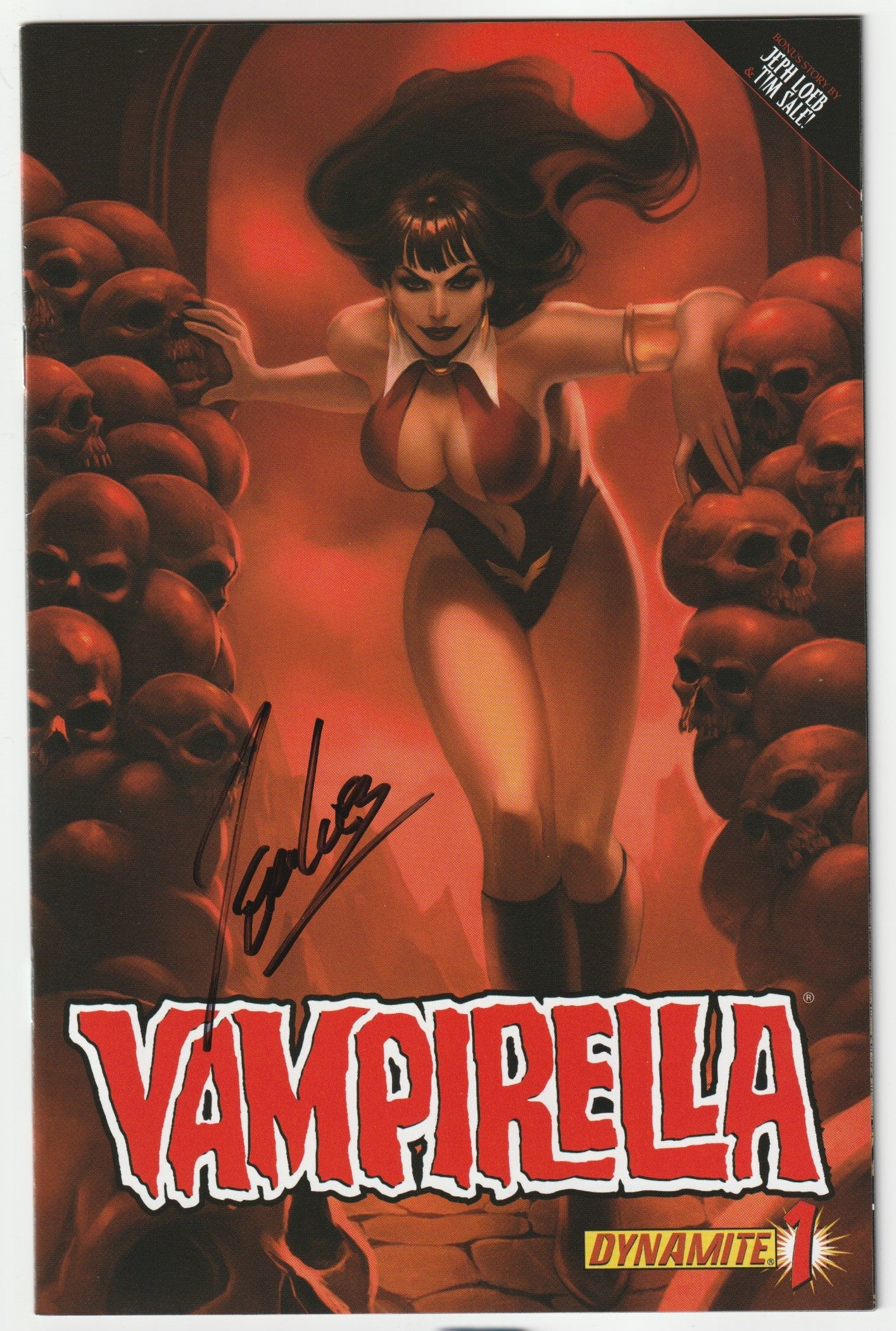 Vampirella - Dynamite #1 - Jeph Loeb Signed with CoA