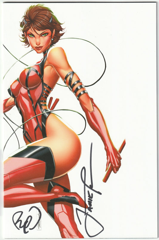 White Widow #1 Sketch-Up Variant – Daredevil Cosplay (1 of 100, Tyndall/Powell Signed, COA) (NM+/MT) - Ships in Top loader