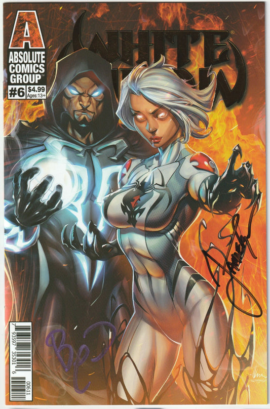 White Widow #6 Retail Hellbound Ale Garza Gold Foil 2x Signed COA