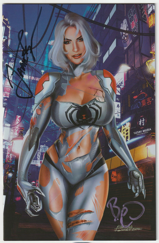 White Widow #7 Killboroart Fernando Neves Rocha Cover 2x Signed with COA