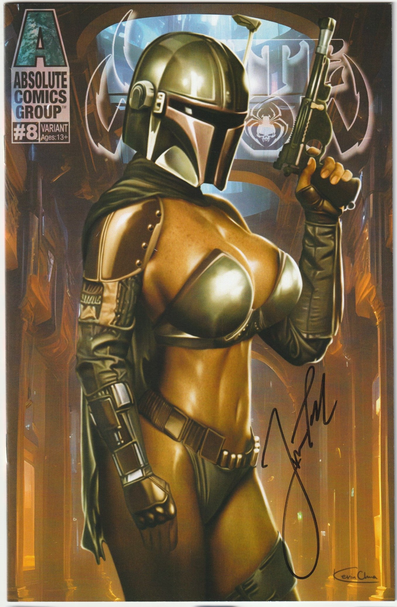 White Widow #8 May the 4th Trade Chua Cover Signed by Tyndall with COA