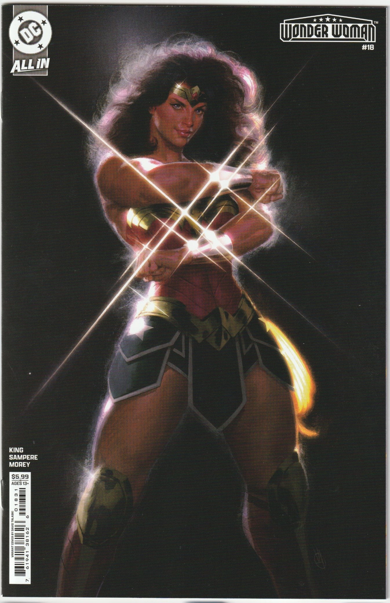 Wonder Woman #18 David Talaski Card Stock Variant Cover (DC, 2025) (NM/NM-)