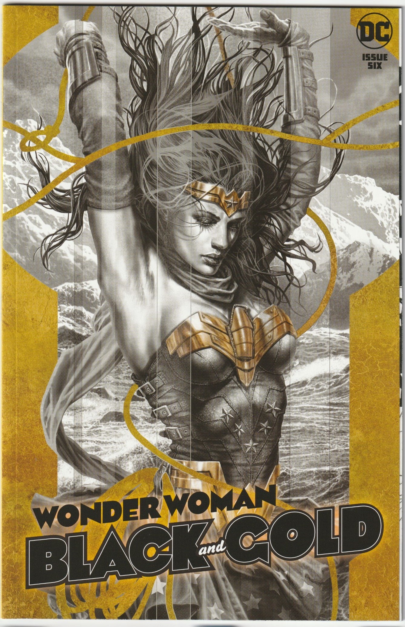 Wonder Woman: Black & Gold #6 Lee Bermejo Cover (DC, 2022) (NM/NM-)