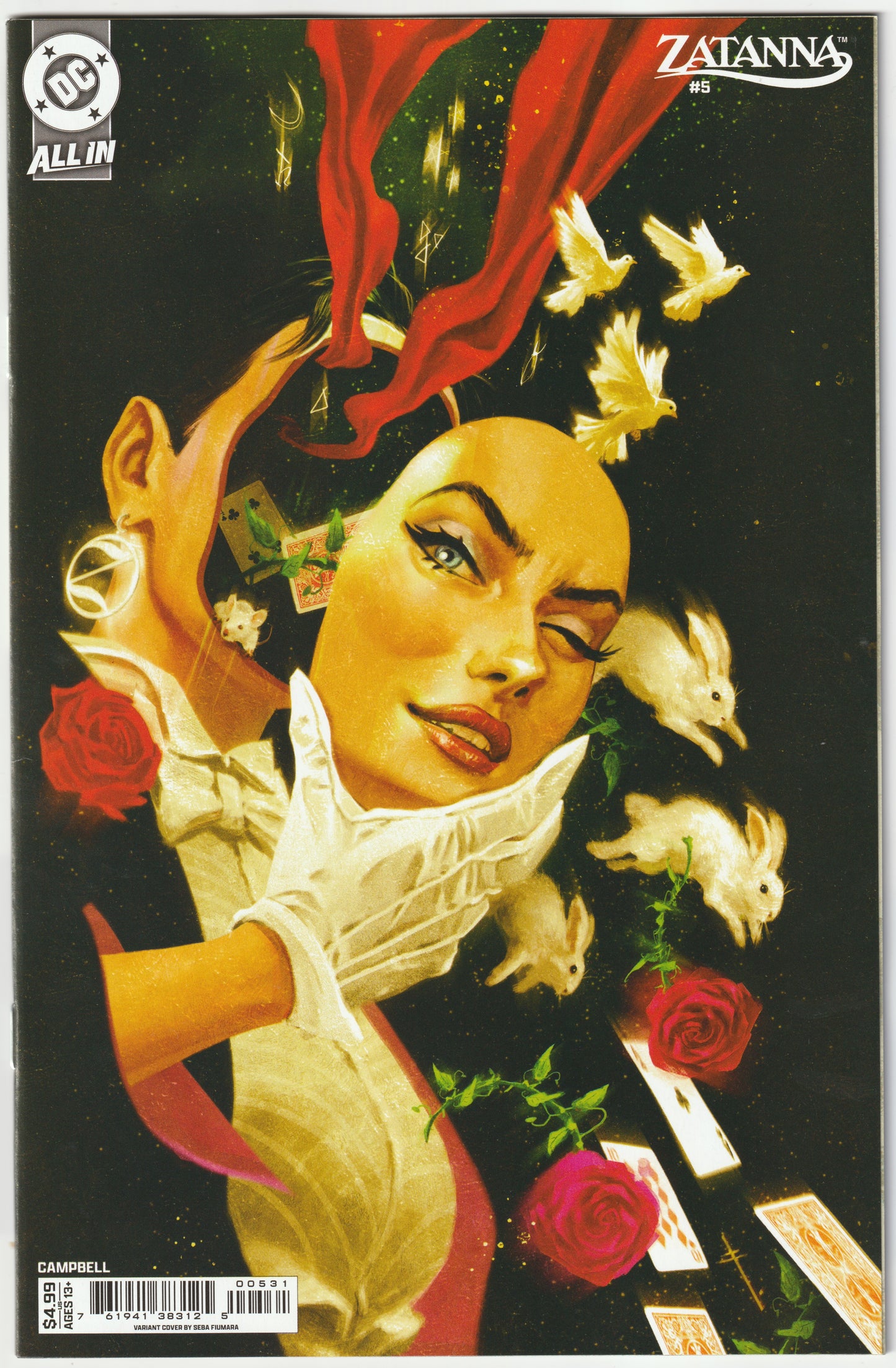 Zatanna #5 (Sebastián Fiumara Card Stock Variant Cover, DC 2025)