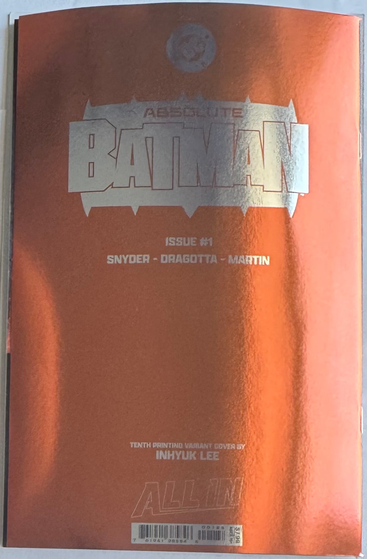 ABSOLUTE BATMAN #1 Tenth Printing Cvr C InHyuk Lee FOIL Var