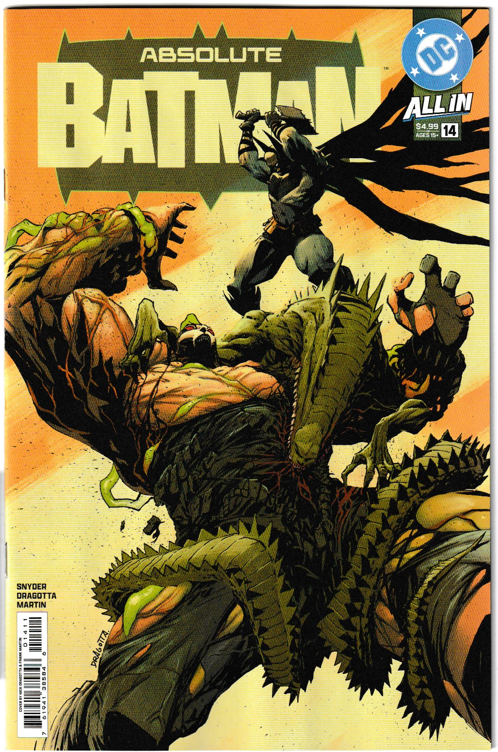 Absolute Batman #14 - 1st Print, Cover A Dragotta/Martin Cover