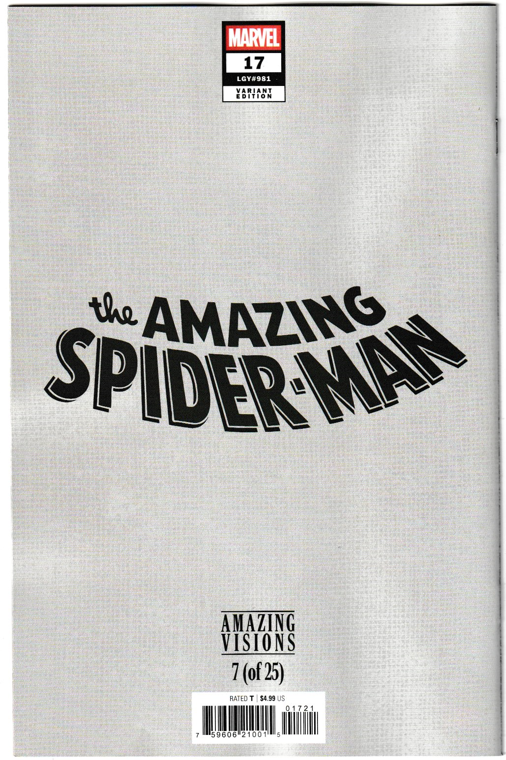 AMAZING SPIDER-MAN #17 LEE BERMEJO AMAZING VISIONS VARIANT