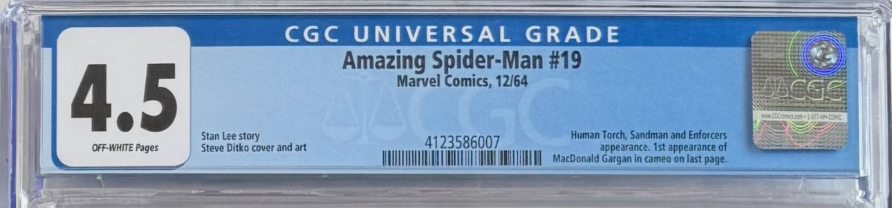 Amazing Spider-Man #19 (CGC 4.5, Off-White Pages)