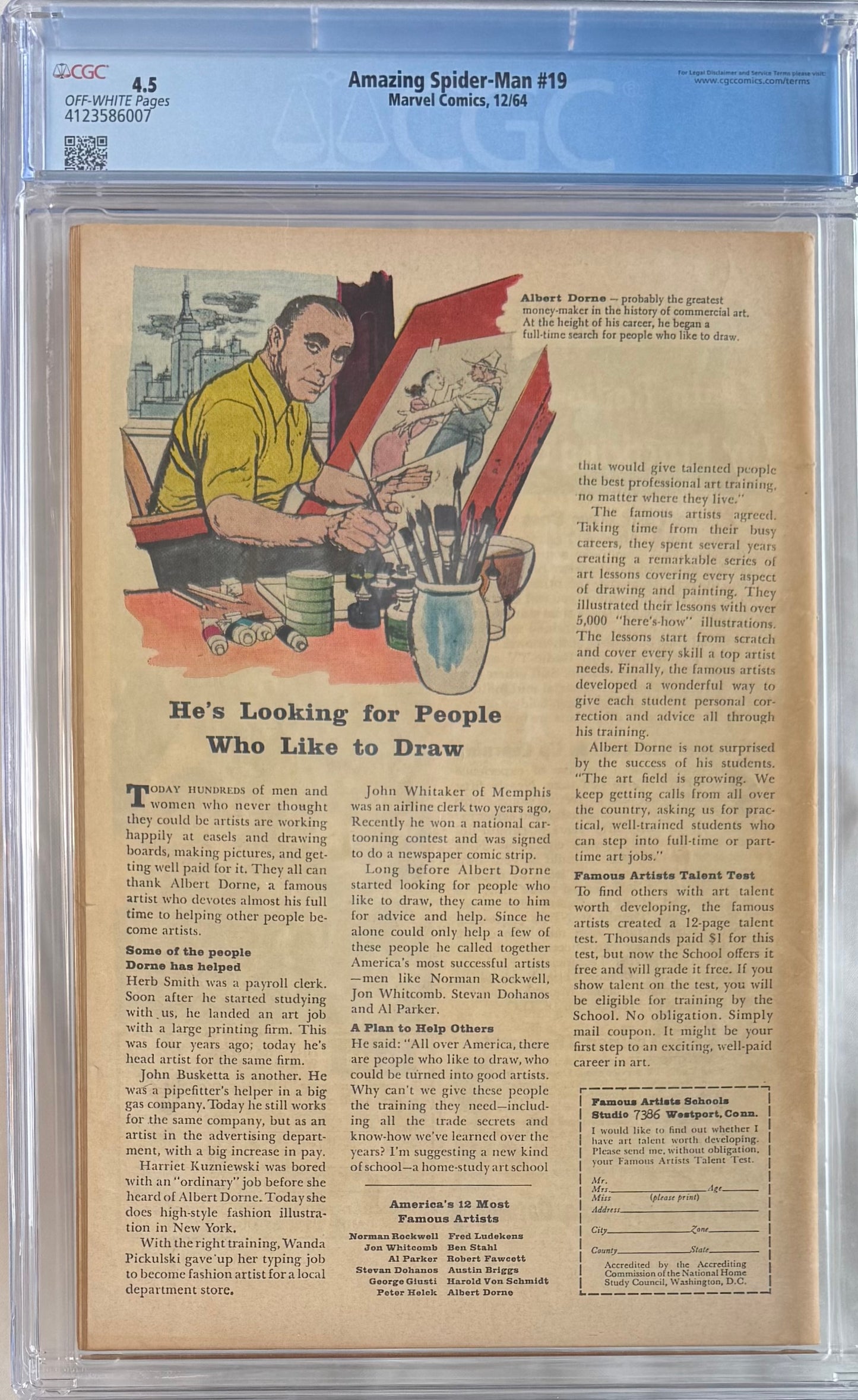 Amazing Spider-Man #19 (CGC 4.5, Off-White Pages)