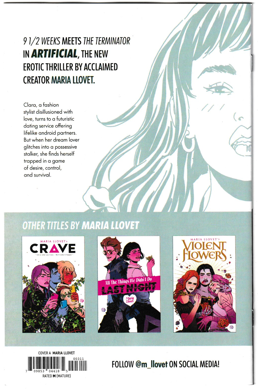 Artificial #3 (of 4) Cover A Maria Llovet (MatureReaders) Image Comics 2025