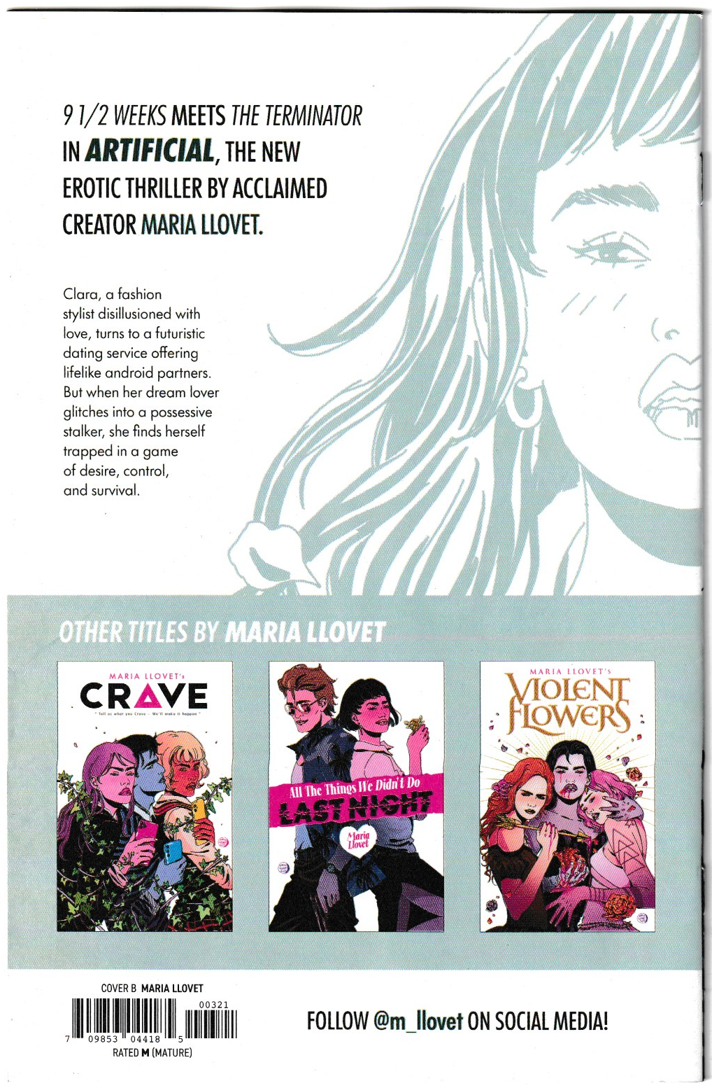 Artificial #3 (of 4) Cover B Maria Llovet Faded 1:10 Incentive Variant (MatureReaders) Image Comics 2025