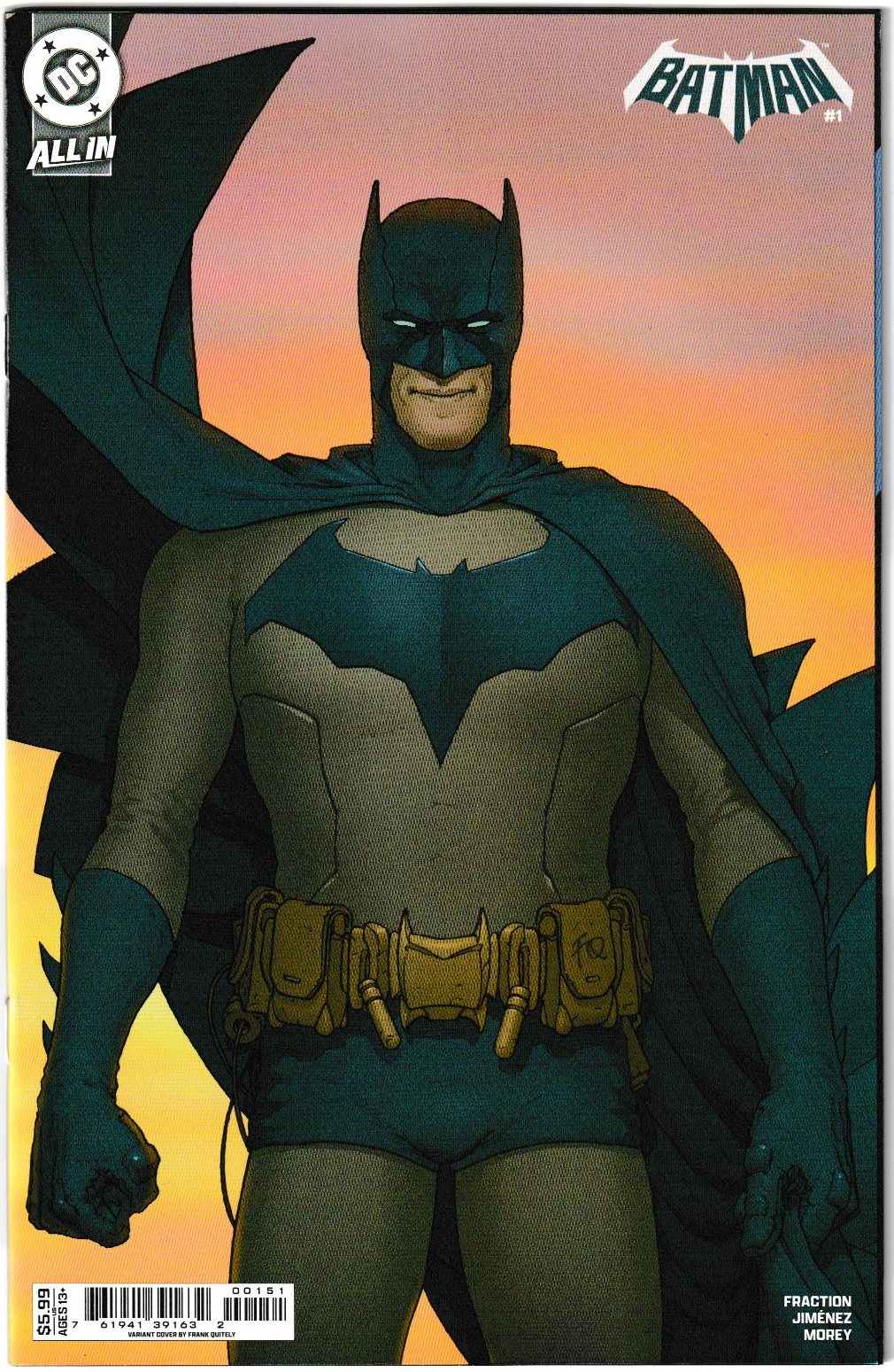 Batman #1 Cover E (Frank Quitely) DC Comics 2025 NM/NM+