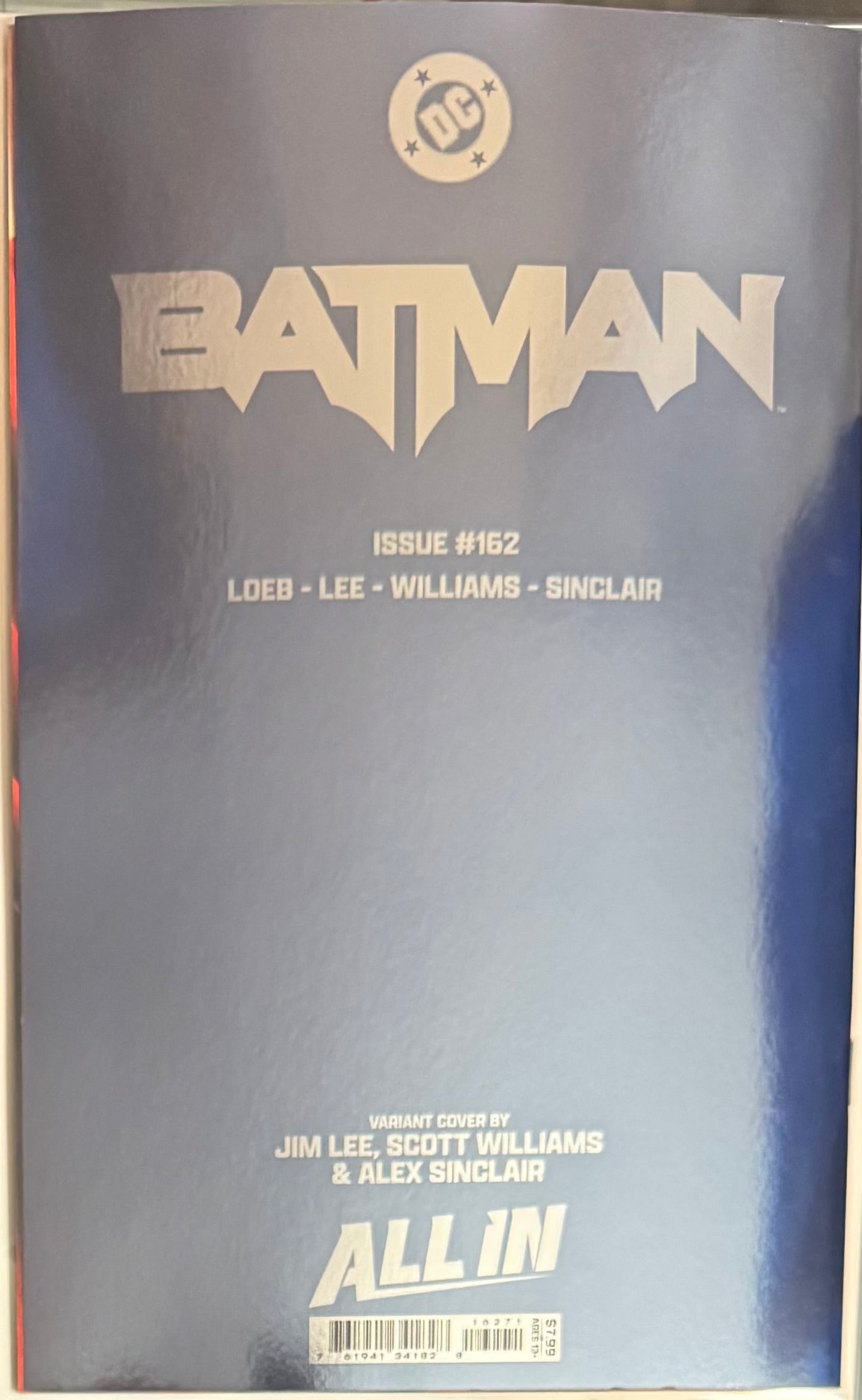 BATMAN #162 CVR F JIM LEE FOIL VAR