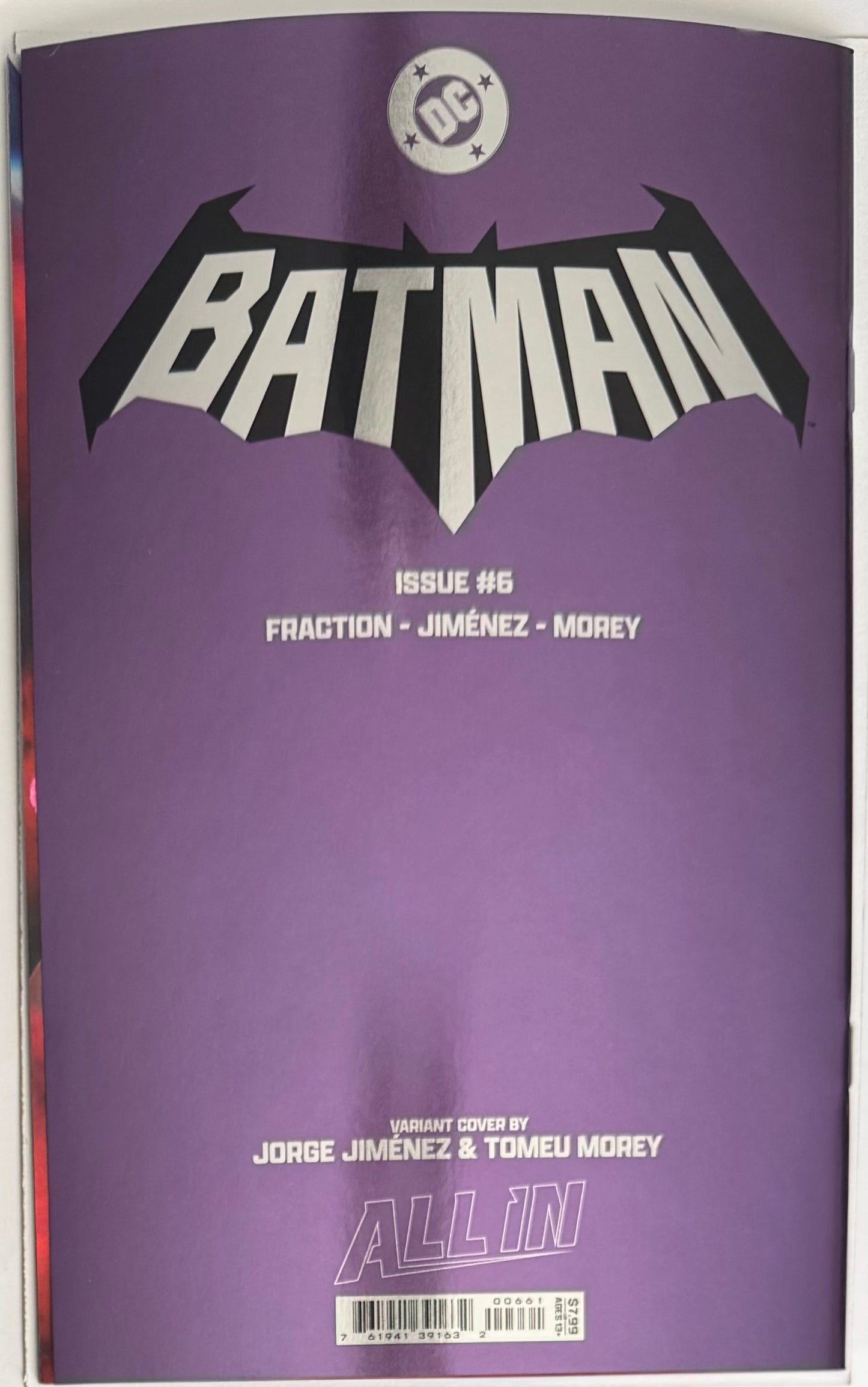 BATMAN #6 CVR G JORGE JIMENEZ FOIL VAR (1st Print)