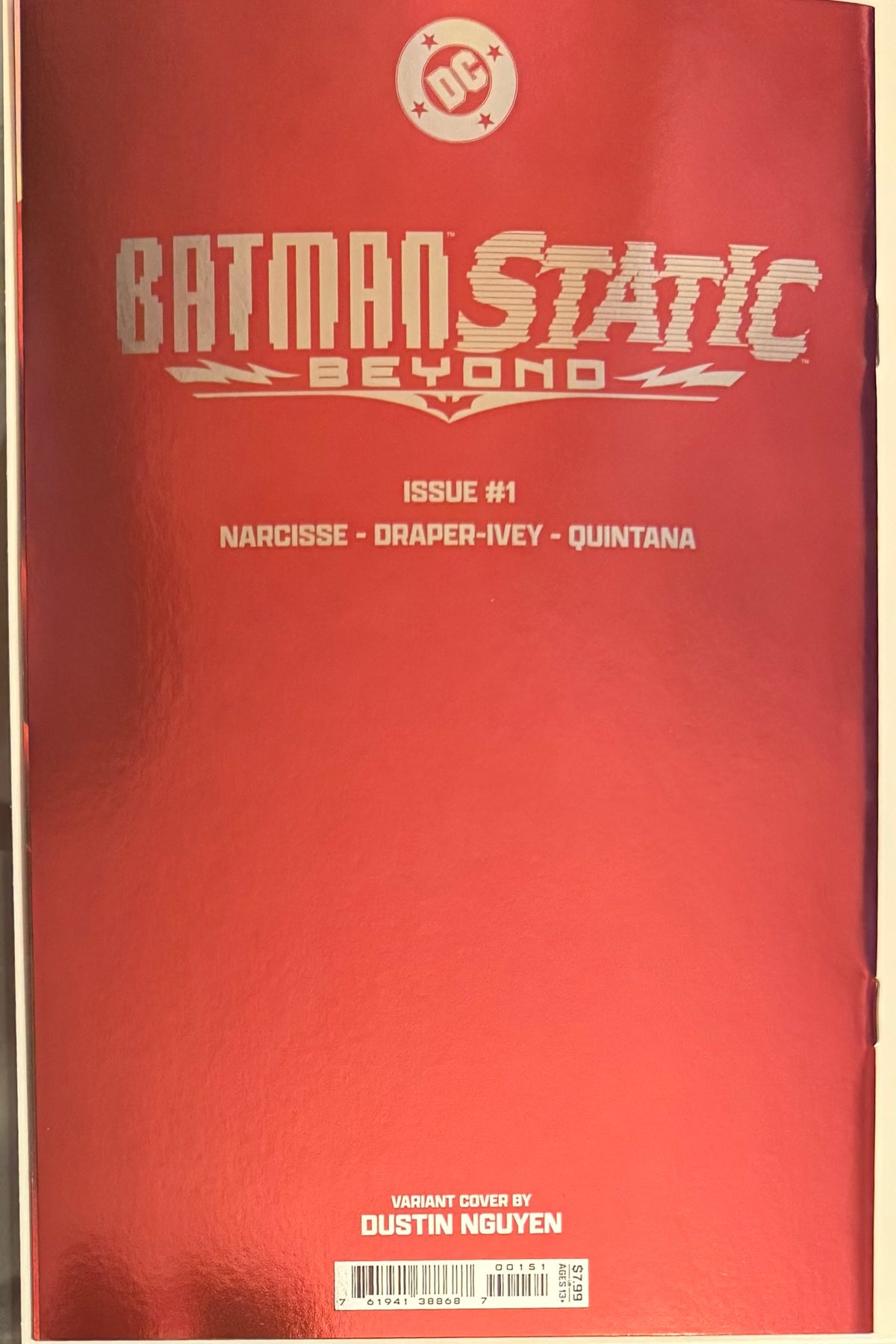 BATMAN STATIC BEYOND #1 (OF 6) CVR D DUSTIN NGUYEN FOIL VAR 1st Print