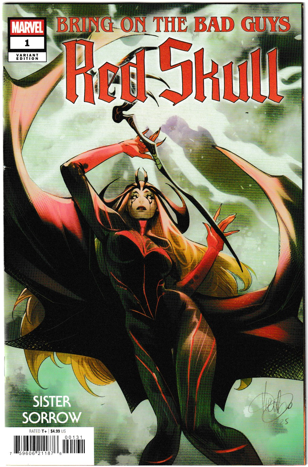 Bring on the Bad Guys: Red Skull #1 Cover C Mirka Andolfo Sister Sorrow Variant (Marvel Comics, 2025)