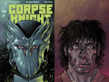 CORPSE KNIGHT #1 (OF 6) CVR G MATTHEW ROBERTS DIE CUT HELMET VAR (MR) (1st Print)