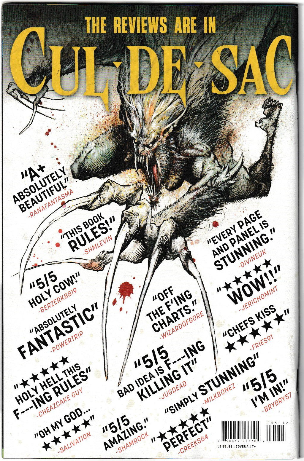 Cul De Sac #5 (of 5) CVR A 1st Print Jonathan Wayshak