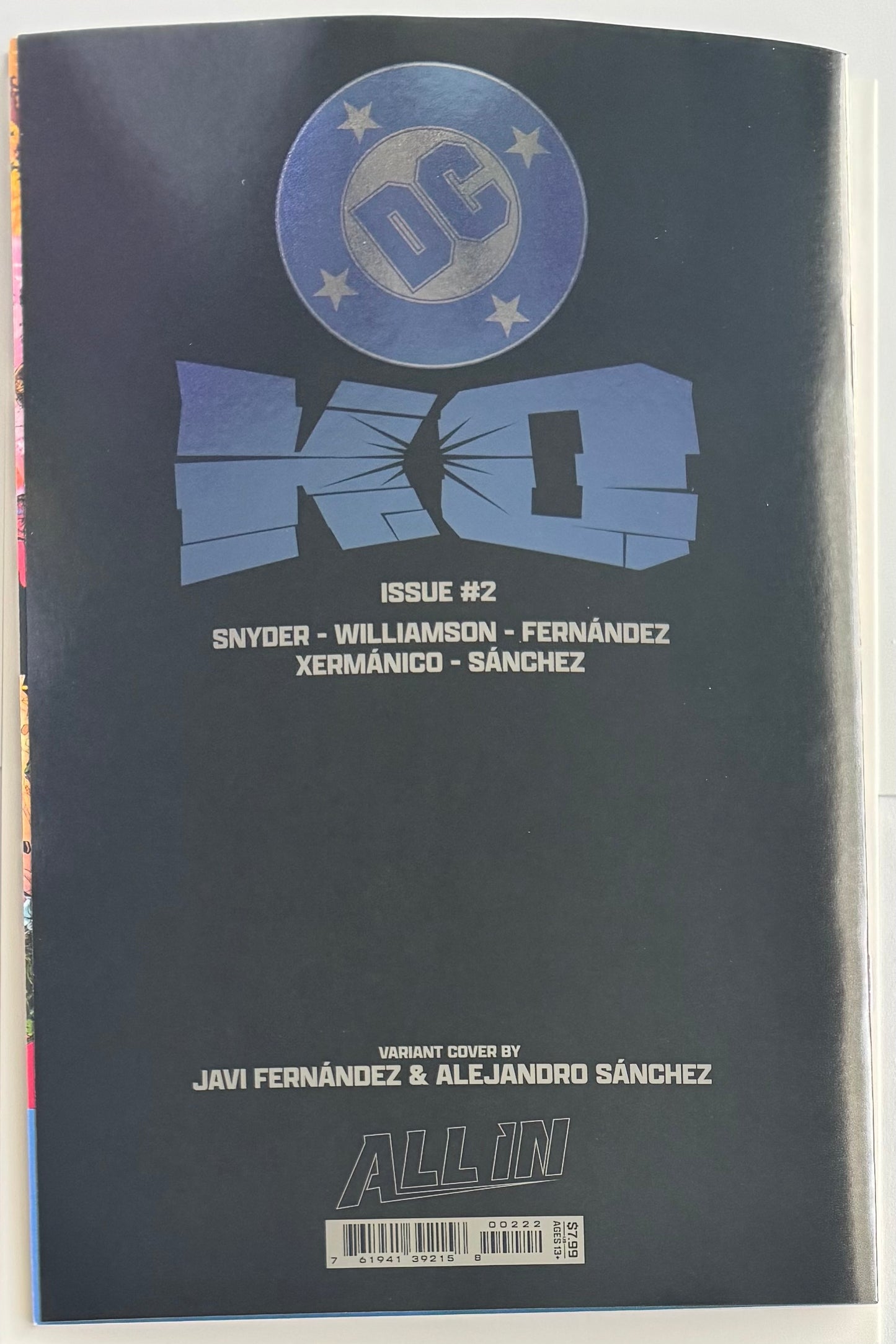 DC K.O. #2 (of 5) Cvr J Javier Fernandez Foil Var (DC Comics 2025)