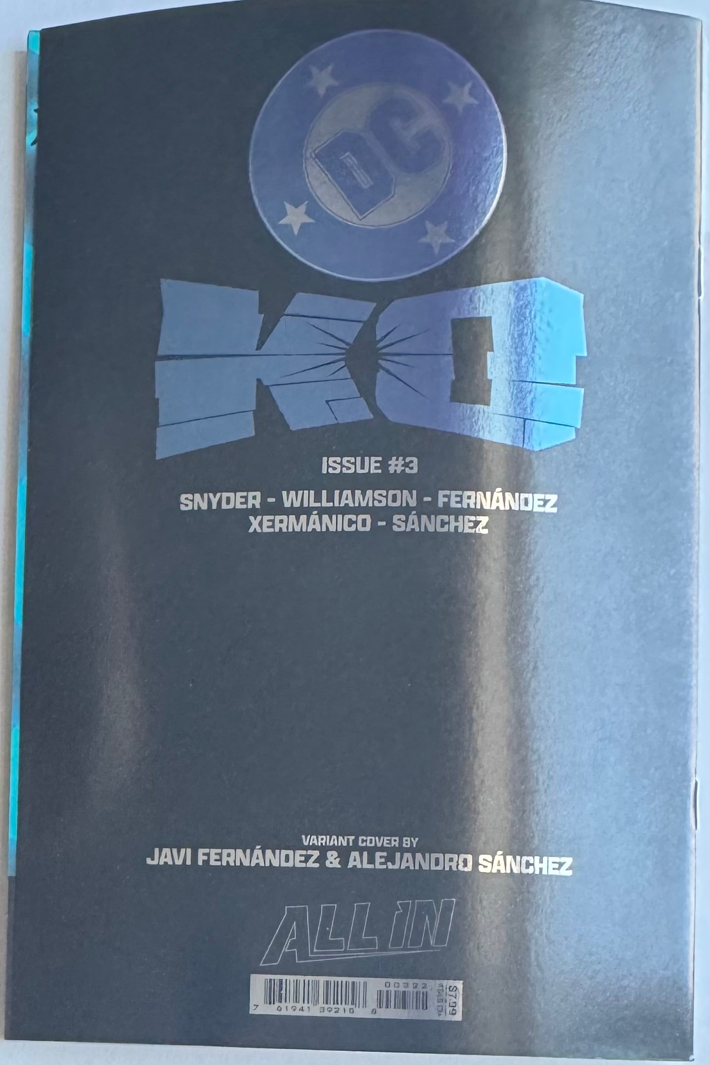 DC K.O. #3 (OF 5) Cover J (Javier Fernández FOIL) 1st Print