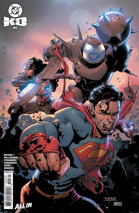DC K.O. #5 (OF 5) CVR K INC 1:25 GUILLEM MARCH CARD STOCK VAR