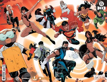 DC K.O. BOSS BATTLE #1 (ONE SHOT) CVR E JEFF SPOKES WRAPAROUND CARD STOCK VAR (1st Print)