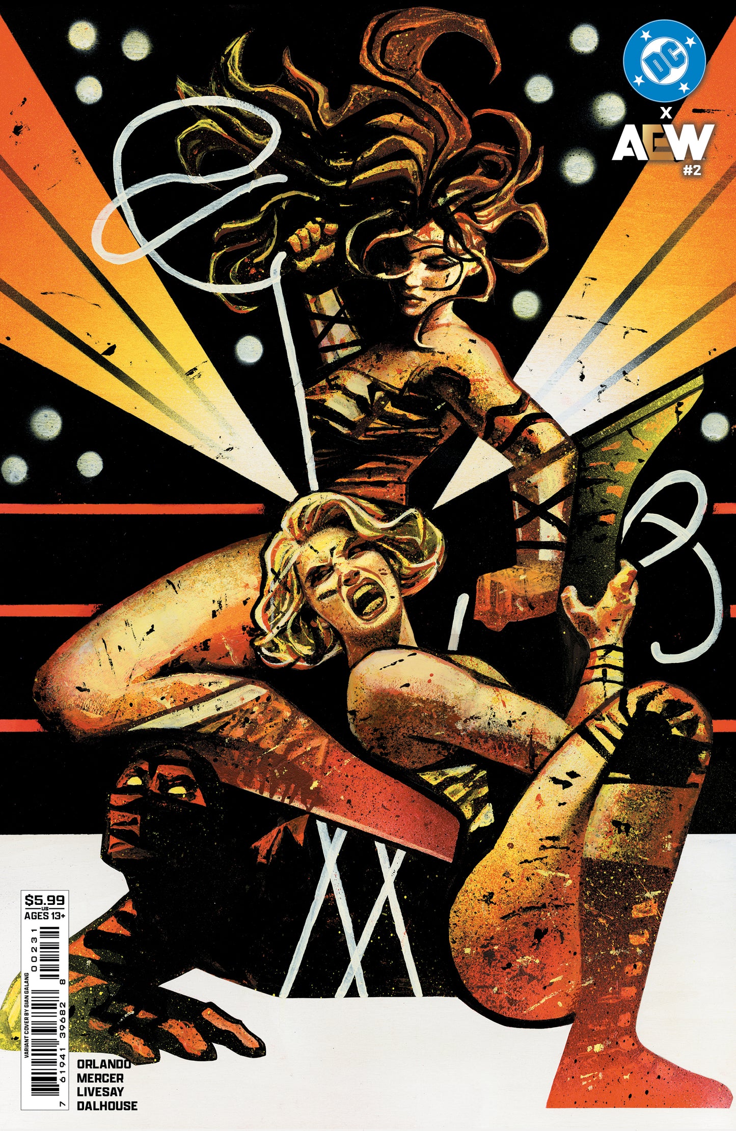 DC X AEW #2 (OF 2) CVR C GIAN GALANG CARD STOCK VAR (1st Print)