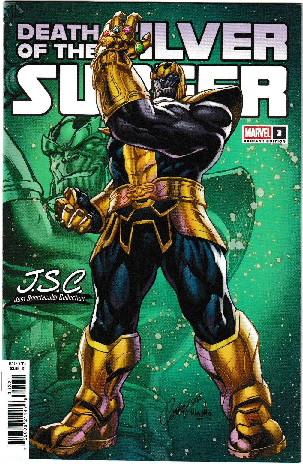 Death of the Silver Surfer #3 J. Scott Campbell Just Spectacular Collection Cover – Marvel Comics 2025