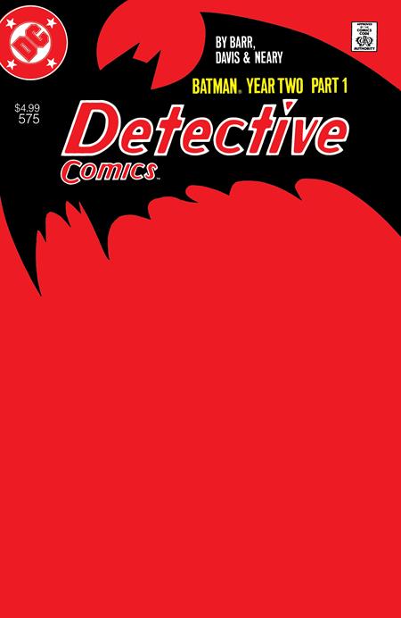 DETECTIVE COMICS #575 FACSIMILE EDITION CVR C BLANK CARD STOCK VAR (YEAR TWO PART 1 OF 4) (2026 Reprint)