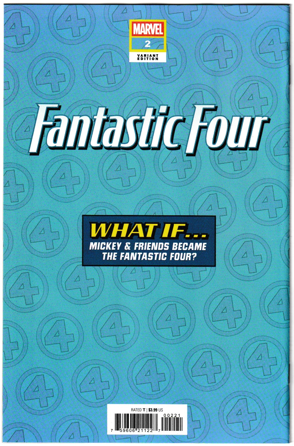 Fantastic Four (2025) #2 Alessandro Pastrovicchio Disney What If? Homage Variant (Marvel Comics, 2025) (NM/NM+)