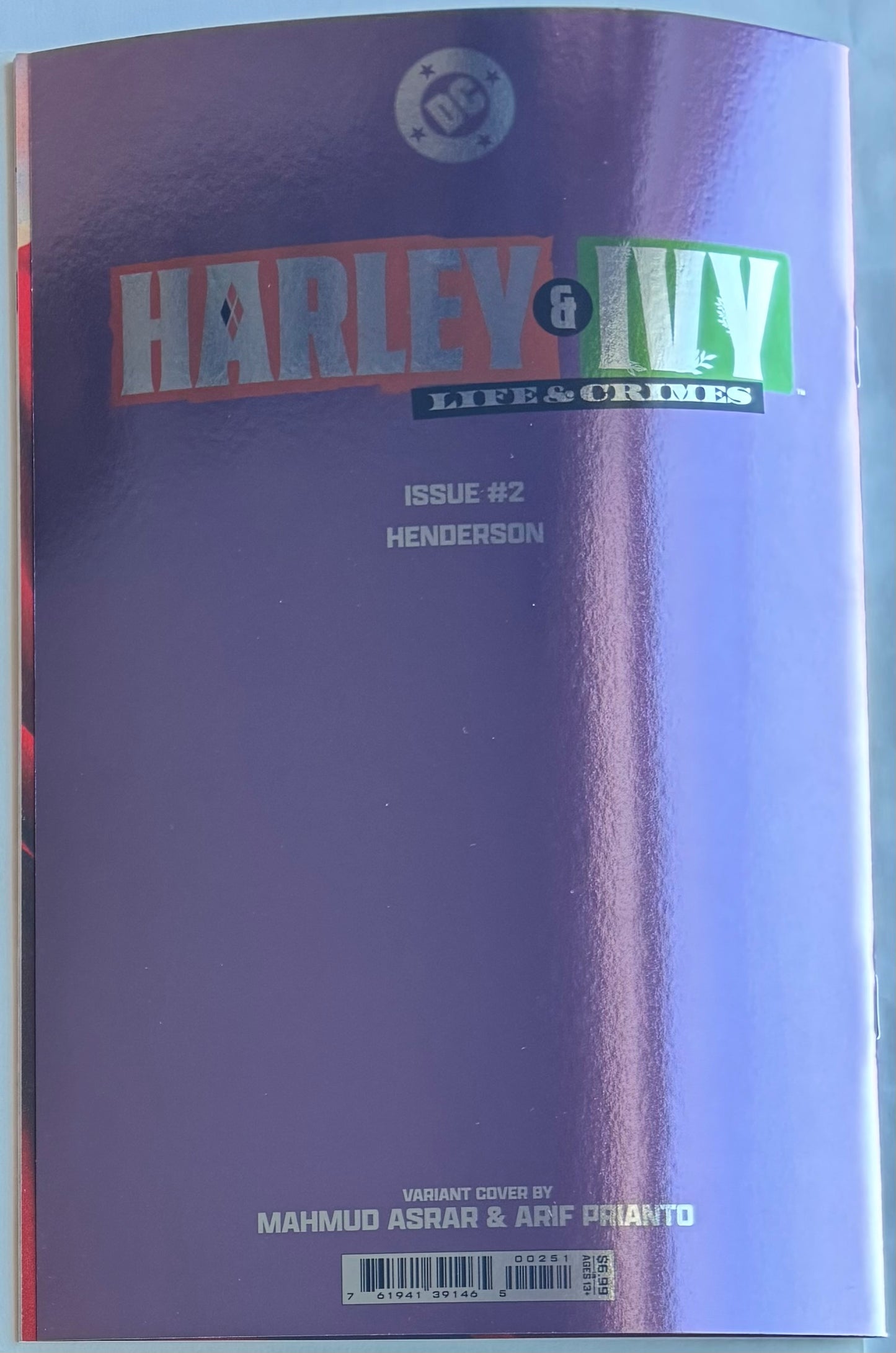 HARLEY AND IVY LIFE AND CRIMES #2 (OF 6) CVR E MAHMUD ASRAR FOIL VAR