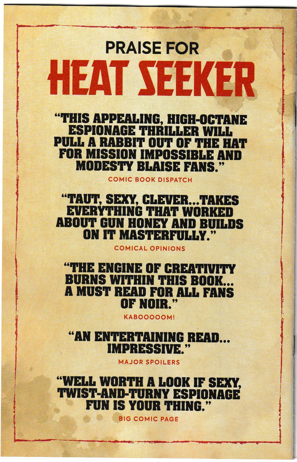 Heat Seeker: Exposed – A Gun Honey Series #4 (of 4) Cover A (Carla Cohen) Titan Comics, 2025