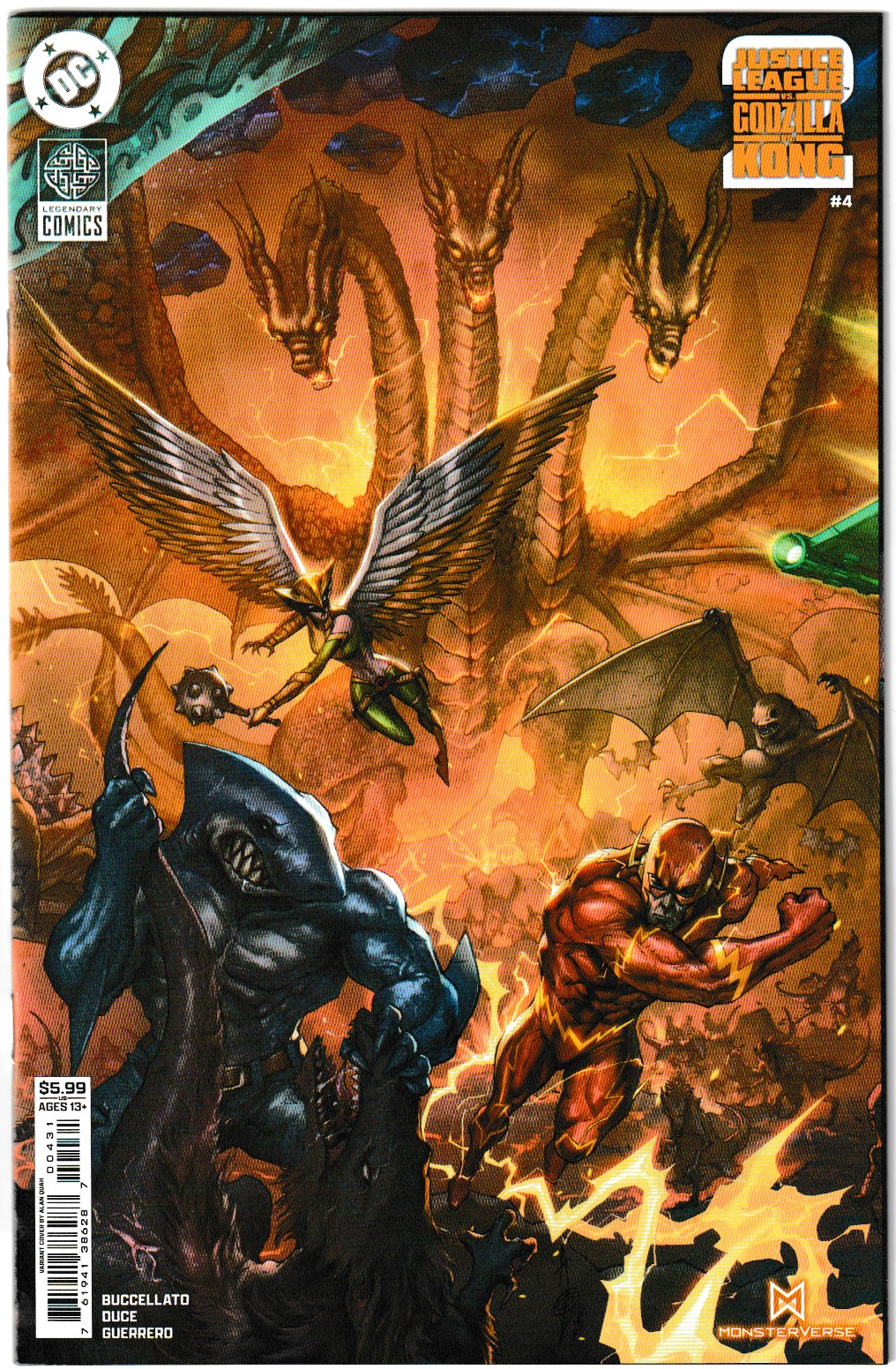 Justice League vs. Godzilla vs. Kong Vol. 2 #4 C (2025) – Alan Quah Cover Variant