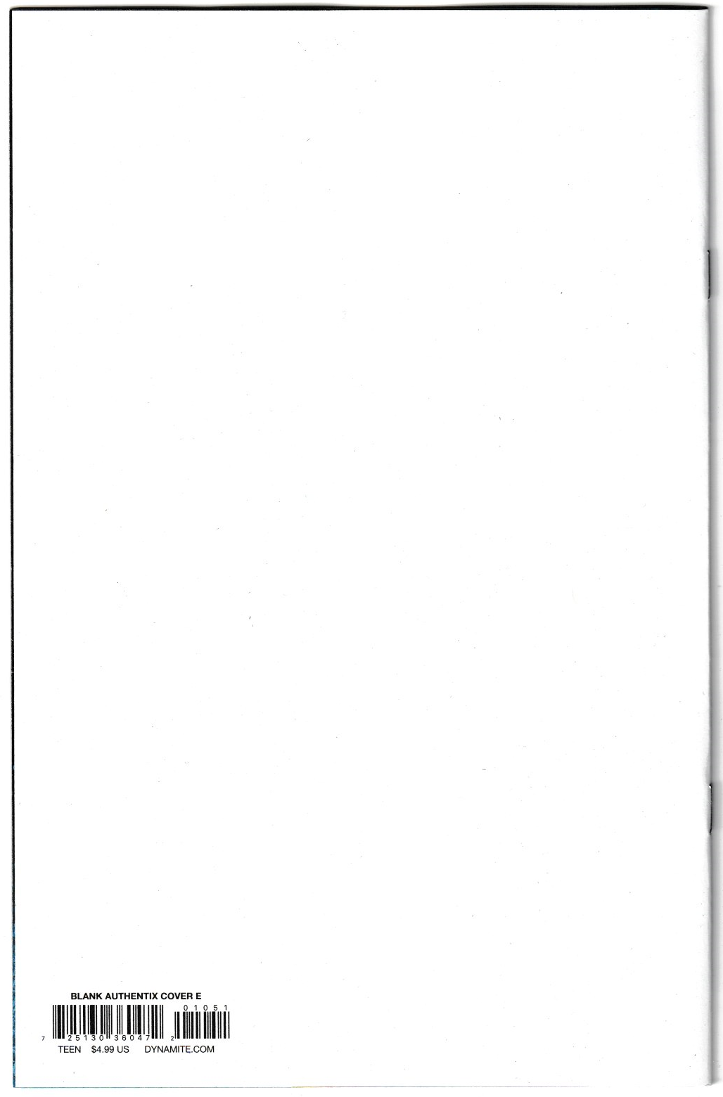 LION KING #1 CVR E BLANK AUTHENTIX VAR 1st Print