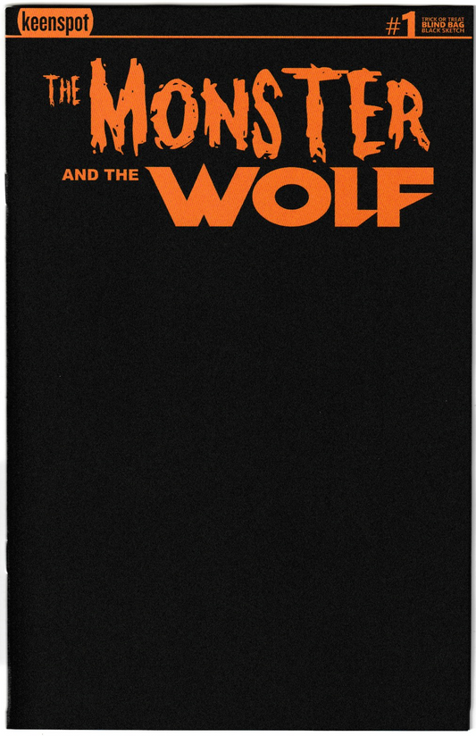 Mark Spears Monsters: The Monster & The Wolf #1 Cover A77 Black Blank Sketch Variant - Print Run of 4,000