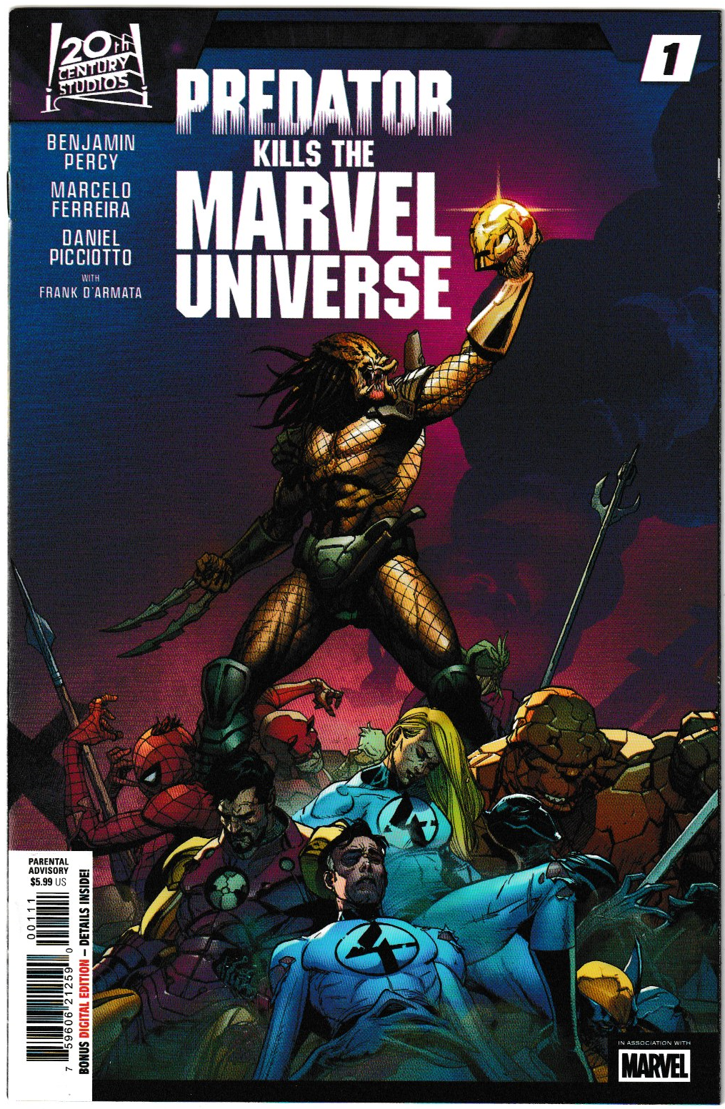 Predator Kills the Marvel Universe #1 Cover A Leinil Francis Yu (Marvel Comics, 2025) (NM/NM+)